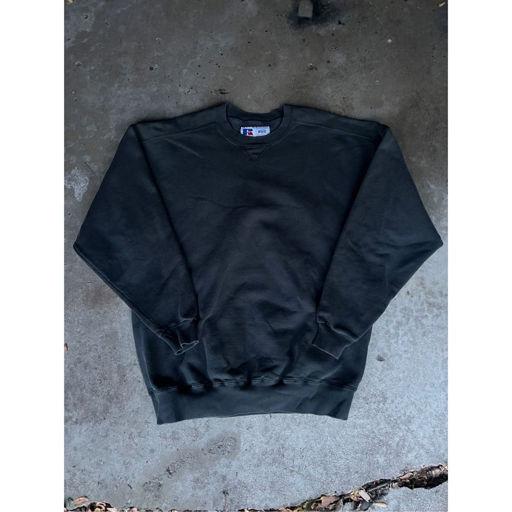 Russell Athletic Grey Blank Crewneck
